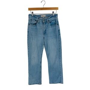 Abercrombie & Fitch Curve Love Baggy Mid Rise Jeans Light Wash Blue Size 26/2S